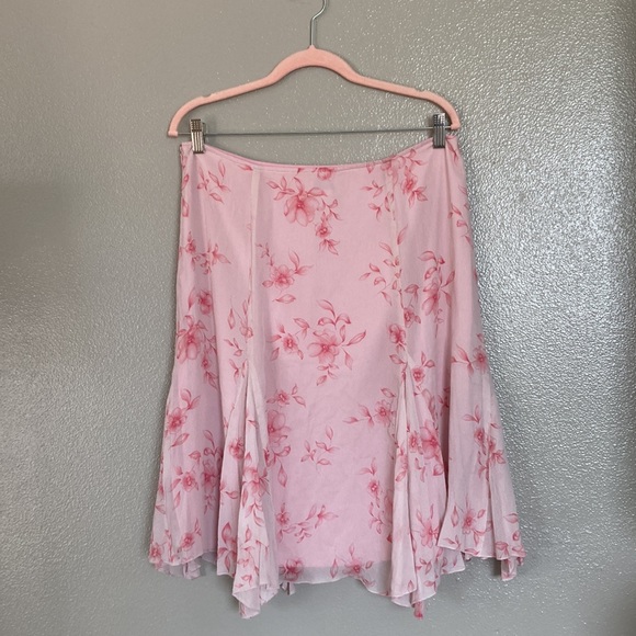 Vintage LOFT pink silk skirt - Picture 5 of 5